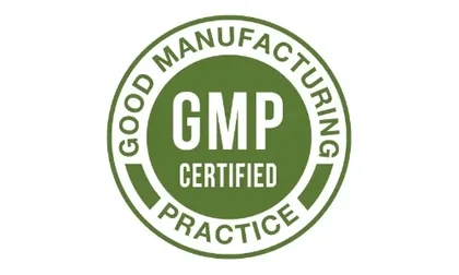 GMP manufacturing standards badge