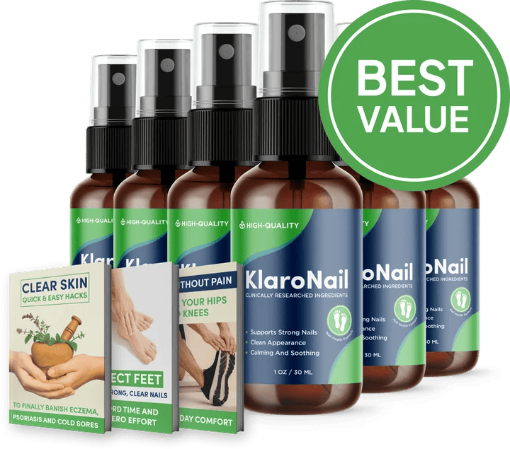 KlaroNail 6-bottle package with bonus guides